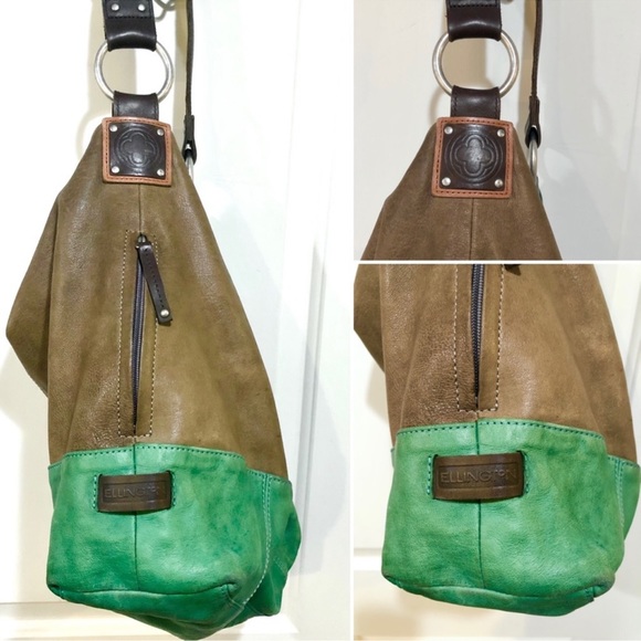 Ellington Colorblock Hobo Bag - Tan/Green - Picture 8 of 8